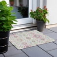 thumbnail image 6 of Addison Rugs Chantille Indoor/Outdoor Transitional Floral Pink Washable Rectangle Rug, 1'8" x 2'6", 6 of 6
