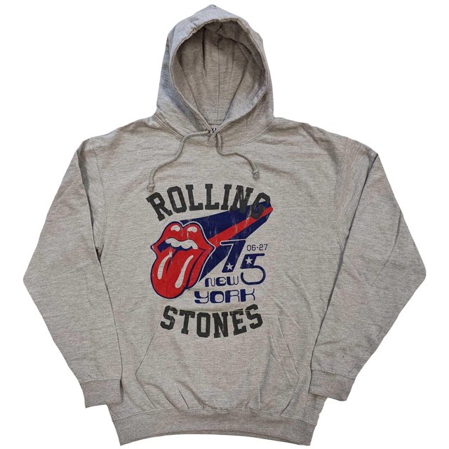 The Rolling Stones - Sudadera New York '75 para Adultos Unisex (Gris)