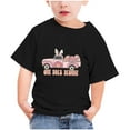 thumbnail image 2 of Qiopertar Haut à Manches Courtes Imprimé Col Rond Mignon Mode pour Enfants Garçons Filles en Solde à Moins de 5$ en Solde, 2 of 3