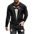 thumbnail image 2 of Blusas y camisas de manga larga y cuello redondo, camisetas casuales de moda para hombre, camisetas deportivas con estampado navideño, camisetas de manga larga, blusas de manga larga y cuello redondo,, 2 of 4