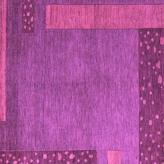 Ahgly Company Indoor Square Abstract Purple Modern Area Rugs, 4' Square