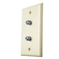 thumbnail image 3 of Skywalker Single Gang Wall Plate with (2) 3.0GHz F-81 Jacks (Almond), 3 of 5
