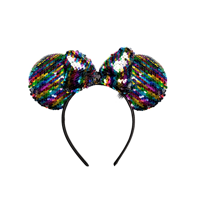 Minnie Mouse Ears Headband – Puffy Red Polka Dot Bow – Mickey Birthday Party Favors