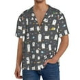 thumbnail image 1 of Fotbe Lovely Penguin Camisa Estampada de Manga Corta para Hombre, Casual de Verano, Estilo Playero, Sin Arrugas-4X-Large, 1 of 5