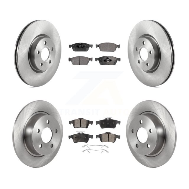 Transit Auto Front Rear Disc Brake Rotors and Ceramic Pads Kit for Car Ford Connect K8T-103863