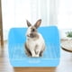 thumbnail image 1 of Caja de Arena para Conejos, Entrenador de Inodoro, Bandeja para Mascotas con Orinal de Rejilla para Chinchilla, Hámster, Conejo, Suministros, Accesori Azul Colco bandeja de arena para conejos, 1 of 8