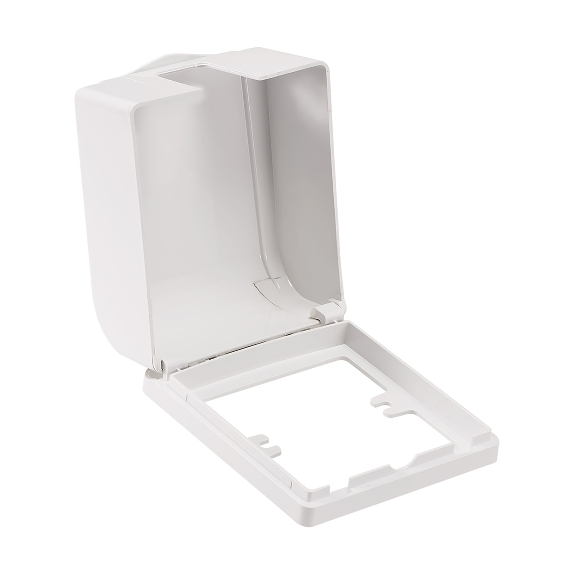 Weatherproof outlet cover Plug In use Receptacle Interior Protector Use 98x110x55mm White 
