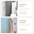 thumbnail image 4 of OULII 2Pcs Shower Shelf Iron Wall Mounted Triangle Bracket for Bathroom Rack, 4 of 6