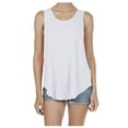 thumbnail image 2 of MRULIC tank top for women Women Summer Round Neck Loose Sleeveless Shirt Casual Tunic Tops Blouse Womens tank tops White + L, 2 of 9