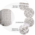 thumbnail image 5 of Small Stall Shower Curtain 48x72 Inch Narrow Half Size Farmhouse Flower Bath Curtains Bathroom Decor Botanical Vintage Grey Leaf Plant Waterproof Fabric Shower Curtain Set with Hooks 48 Inch, 5 of 6