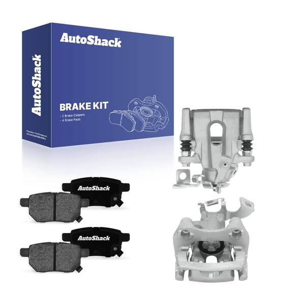 AutoShack Rear Brake Calipers   Ceramic Brake Pads Replacement for 2008-2015 Scion xB 6-PC Kit