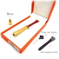 thumbnail image 5 of Boquilla para cigarrillos de mujer chapada en oro, filtro para fumar tabaco, limpia, reutilizable, soporte para filtro de ceniza de alquitrán de tabaco, tiene dos bases, se adapta a cigarrillos de m, 5 of 5