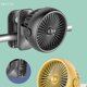 thumbnail image 5 of Ventilador USB Recargable Enfriador Súper Silencioso De 3 Velocidades Compatible Con Carro De Oficina Azul, 5 of 5