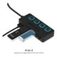 thumbnail image 4 of Hub USB 2.0 Sabrent de 4 puertos con interruptores de alimen SABRENT HB-UMLS 4 puertos USB 2.0 con Switches, 4 of 6