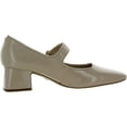 thumbnail image 2 of Sam Edelman Thea Chai Latte Mary Jane Block Heel Almond Toe Slip On Dress Pumps (Chai Latte, 10), 2 of 3