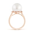 thumbnail image 2 of ANGARA South Sea Cultured Pearl and Diamond Bypass Ring in 14K Rose Gold for Women | June Birthstone, Birthday, Anniversary, Jewelry Gift for Women | Pearl Ring, 2 of 7
