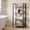 Gray, variant on 4 Tier Bookshelf, Free Standing Wooden Bookcase with Open Storage Shelves with Metal Frame, Sturdy Shelf Organization Display Rack for Living Room, Bedroom, Home Office, 39.4" Tall