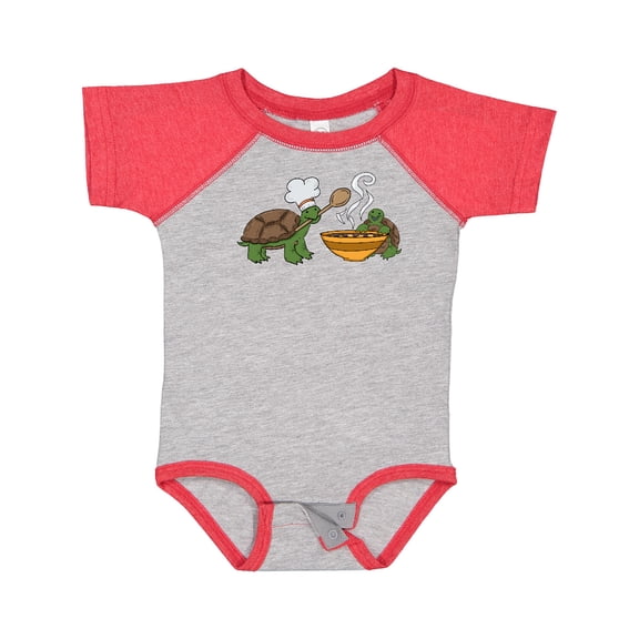 Inktastic Cute Turtle Chefs Making Soup Boys or Girls Baby Bodysuit