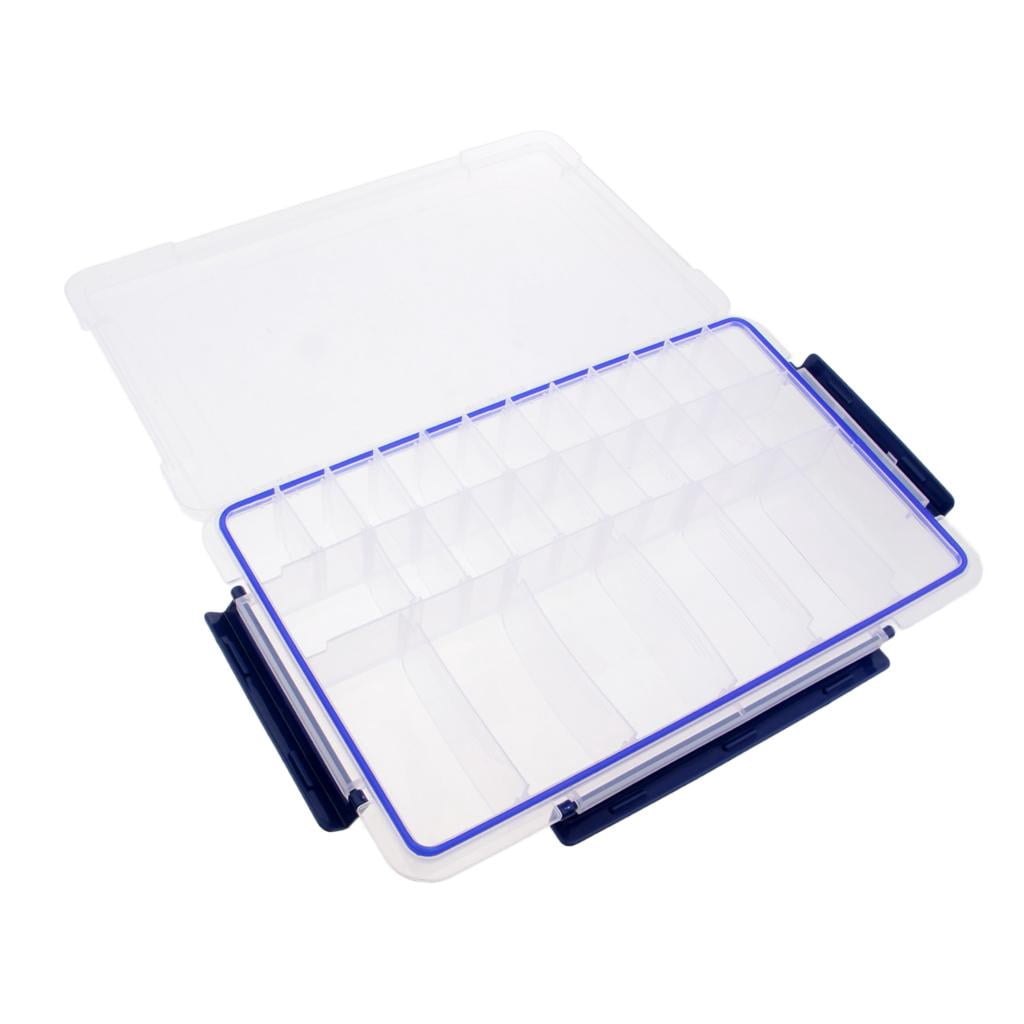 EHJRE Storage Box Jewelry Bead Organizer, Clear Plastic Container Box with 28 Removeable Compartment, Perfect for Storing Rhinestones, Small Charms, Earrings,