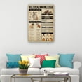 thumbnail image 2 of Bulldog Dog Knowledge Poster Educational Wall Art Infographic Poster Pictures Contemporary Modern Decorations for Living Room Artwork for Bedroom Unframed 20x30 in, 2 of 5