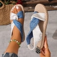 thumbnail image 4 of HOWPAY Womens Sandals Non- Open Toe Casual Flat Sandals on Lightweight Summer Outdoor Beach Adjustable Strap Slingback Shoes White 43, 4 of 7