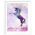 thumbnail image 2 of Art.com Follow your Dreams Unicorn 3 Art Print by Kimberly Allen, White Frame Wall Art, 32" x 40", 2 of 5