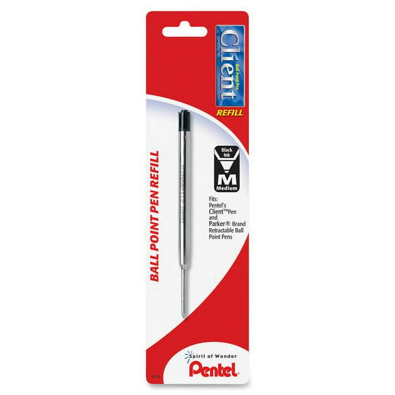 Pentel BKC10 Liquid Ink Client Refill - Medium Point - Black Ink - 1 / Pack Pentel BKC10 Liquid Ink Client Refill - Medium Point - Black Ink - 1 / Pack