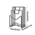 thumbnail image 3 of Kitchen Chopping Board Shelf, Multifunctional Pot Lid & Plate Rack Storage for Home Desk, Iron Vegetable Organizer, Space-Saving Kitchen Storage, White, Easy Access, 3 of 6