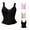 black, variant on Front Zipper Tummy Control Waist Trainer Corset Tank Top, Women Adjustable Strap Body Shaper Compression Shapewear(black XS)