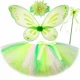 thumbnail image 2 of Tutú para niñas pequeñas, falda de tul esponjosa en capas, ropa de fiesta de carnaval para niñas, disfraz de alas de hada y mariposa, 2 of 5