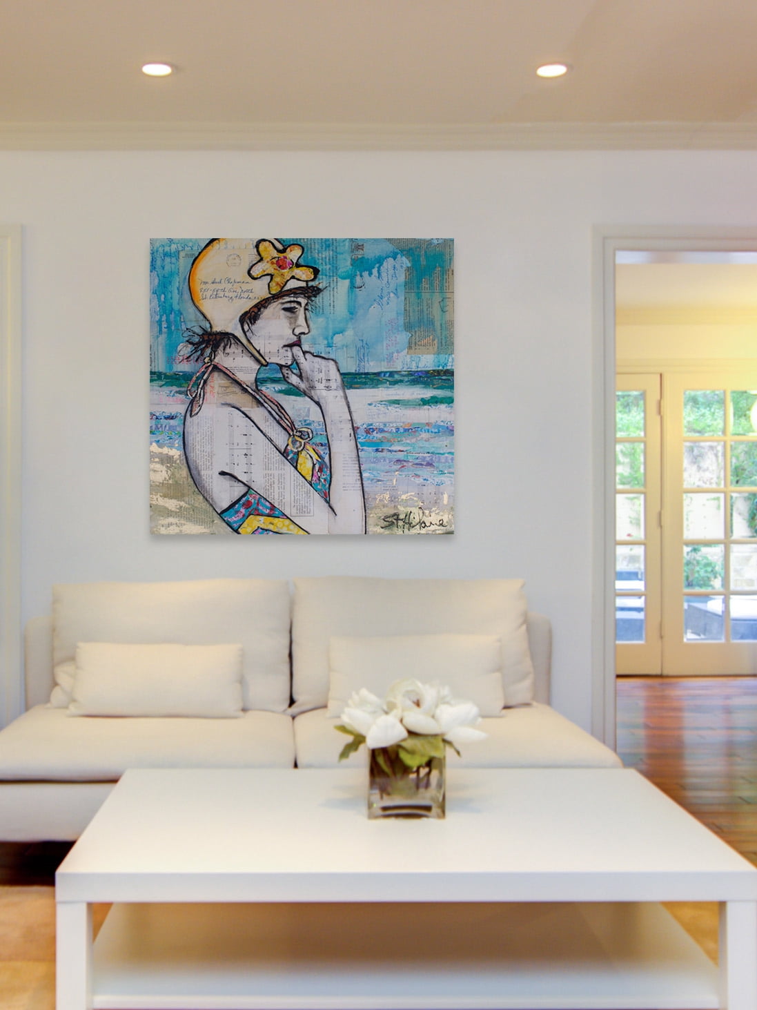 "Contemplation" Painting Print on Wrapped Canvas