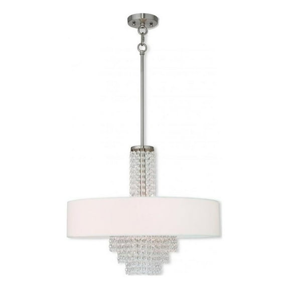 Beaumont Lane 5 Light Chandelier in Brushed Nickel