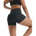 thumbnail image 6 of NELEUS Womens 3" Spandex Booty Shorts for Yoga High Waist Tummy Control with Pockets 3 Pack,Black+Black+Black,US Size S, 6 of 8