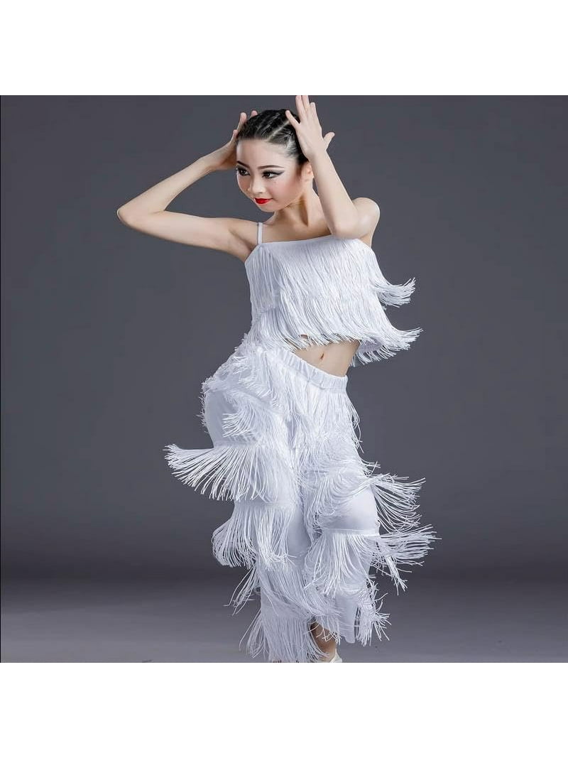 Municipal Women's Latin Dance Pants Tassel Ballroom Dance