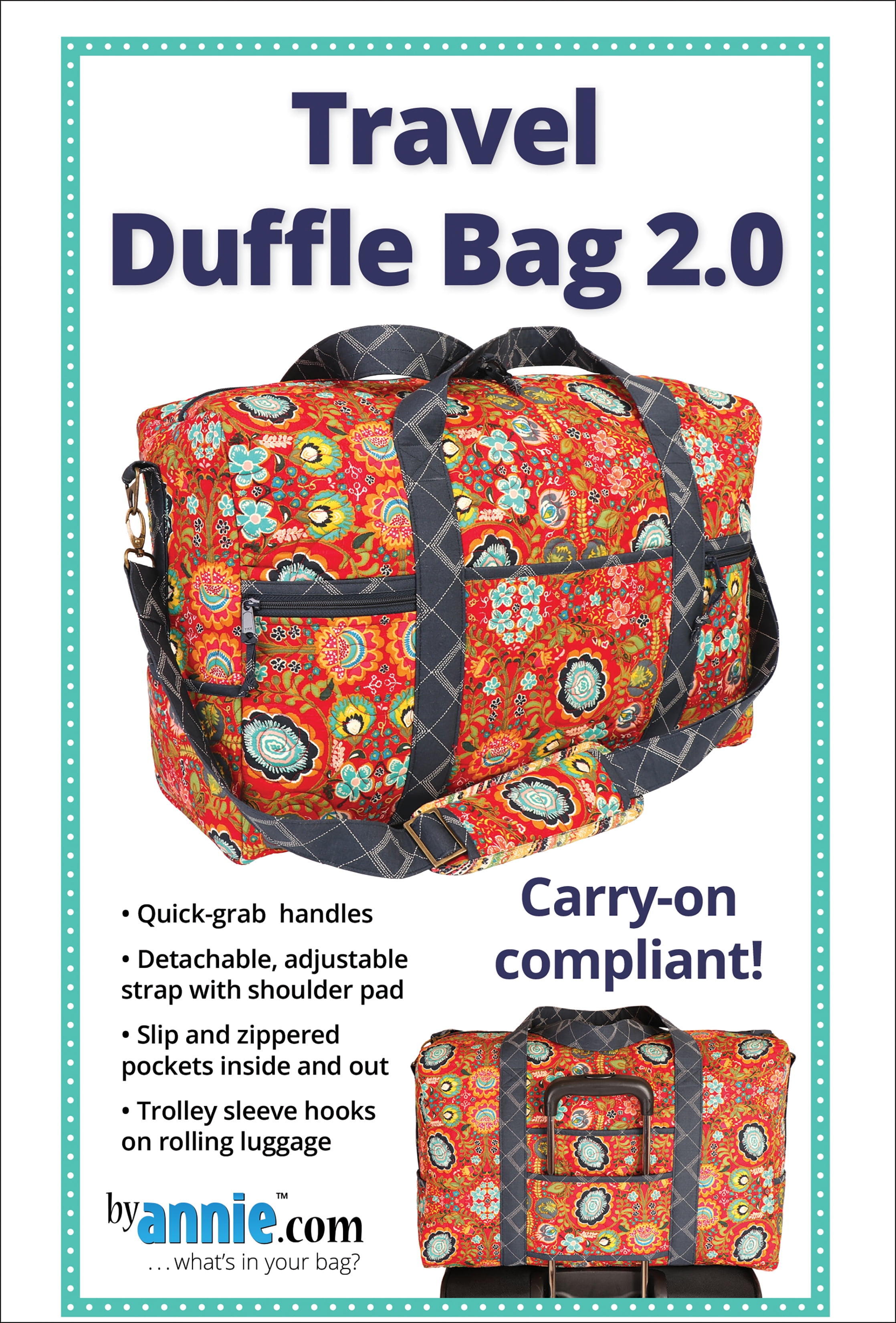 Travel Duffle Bag 2.0 Patterns By Annie by By Annie