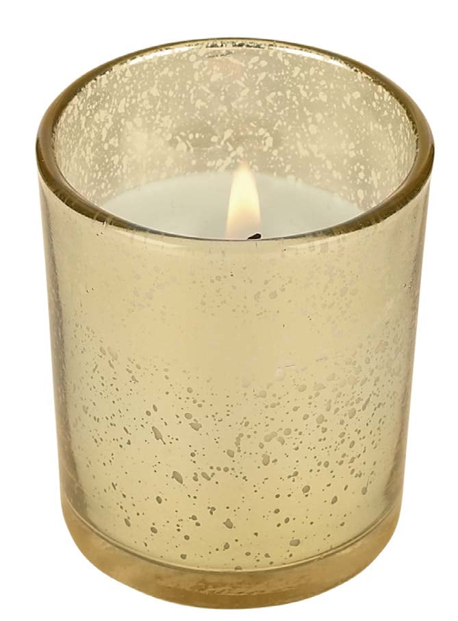 D'light Online Alluring 10 hour Mercury Glass prefilled votive set of 75 (Gold)