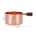 thumbnail image 4 of Sauce Pan Wooden Handle Rose Gold Stainless Steel Sauce Pot for Cooking Kitchen Ware, 4 of 8