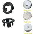thumbnail image 3 of 4 Pack Sink Overflow Ring, Bathroom Kitchen Sink Basin Trim Overflow Cover Hole Insert Cap Chrome, 3 of 5