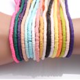 thumbnail image 4 of 330 piezas/tira de 4/6 mm de cuentas de arcilla polimérica redondas planas, espaciador suelto de disco de chip, cuentas Heishi para hacer pulseras de joyería hechas a mano, 4 of 5