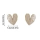 thumbnail image 3 of Pendientes de cristal en forma de flor con aguja plateada, pendientes de diseño ligero y elegante para mujer, pendientes de botón, 3 of 7