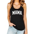 thumbnail image 2 of Distressed Mama Tank Top for Women Simple Graphic Shirt for Mom Black Tank Top X-Large, 2 of 4