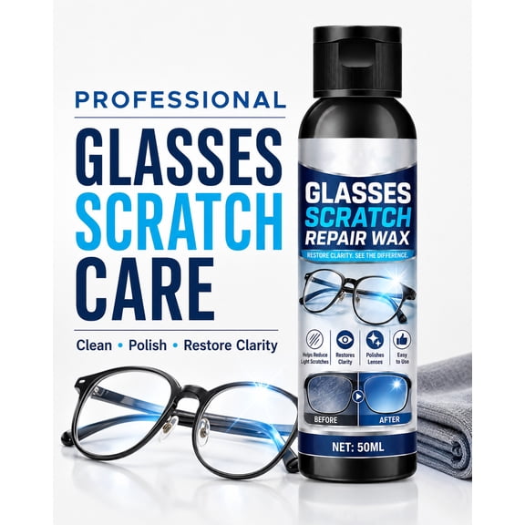 Kieccall Eyeglass Scratch Repair Wax Mild Formula Minor Lens Polishing Agent Gift