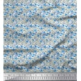 thumbnail image 1 of Soimoi Cotton Voile Fabric Flower Artistic Print Fabric by The Yard 42 Inch Wide, 1 of 3