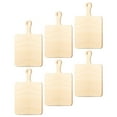 thumbnail image 6 of HERFIER 6Pcs Unfinished Mini Wooden Cutting Board with Handle for DIY Crafts, 6 of 6
