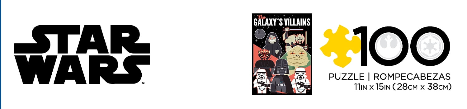 Buffalo Games Star Wars - The Galaxy's Villians 100-Piece Interlocking Jigsaw Puzzle for Children Ages 6 and Up