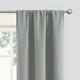 thumbnail image 3 of Eclipse Phoenix Blackout Curtain Rod Pocket Panel, Set of 2, Light Gray, 37" W x 84" L, 3 of 6