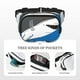 thumbnail image 5 of Disketp Shark With Sunglasses and Lobste Riñonera de Doble Capa, Bolsa de Cintura Ajustable para Viajes, Correr y Senderismo, Riñonera Ligera para Hombre y Mujer, 5 of 9