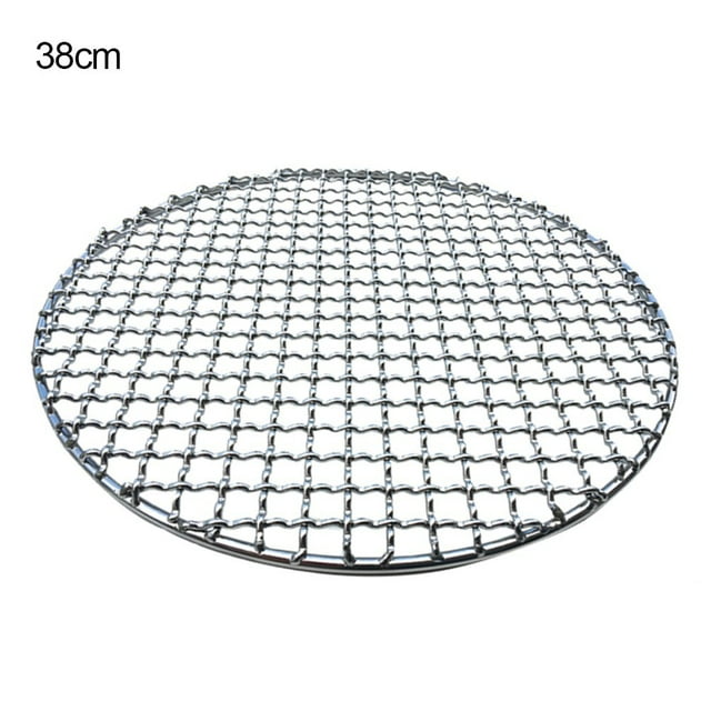 Maille Ronde en Acier Inoxydable Antiadhésive pour Barbecue Coréen Outil de Barbecue au Bacon