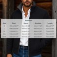thumbnail image 3 of Gamivast Mens Cardigan Sweater Full Zip Knit Casual Stand Collar Jacket Fall Winter Warm Outerwear Ribbed Knitwear Coat with Pockets, 3 of 7