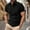 Black, variant on Men's Ribbed Textured Polo Shirt Lightweight Casual Golf Shirts Summer Short Sleeve T-shirt